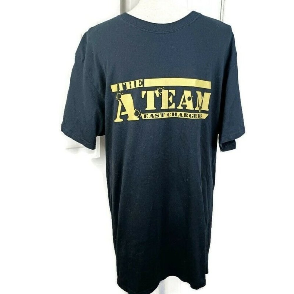 A-Team - Roosters Novelty Tee Mens Medium Black  *SEE MEASUREMENTS